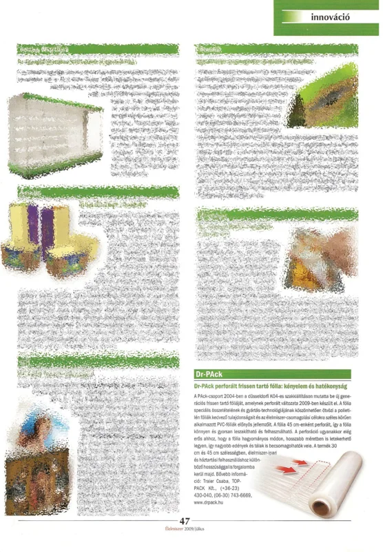Az eredeti cikk előnézete: DR-PAck perforált frissentartó fólia